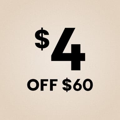 $4 OFF $60