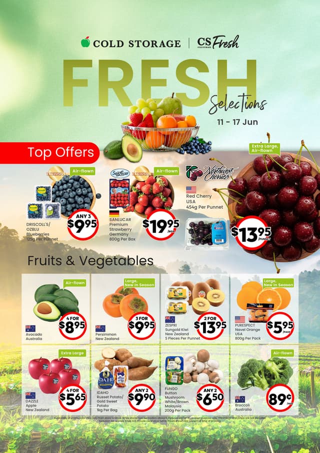 Fresh Selections (Till 17 June)
