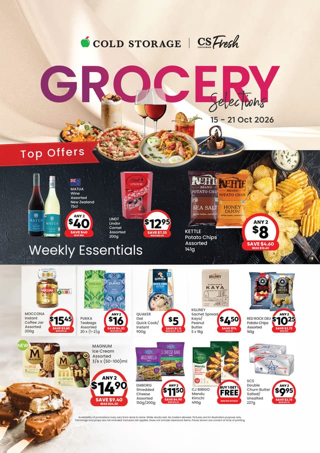 Grocery Selections (Till 21 Oct)