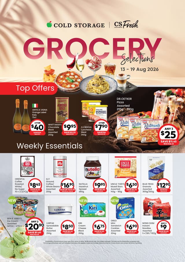 Grocery Selections (Till 19 Aug)