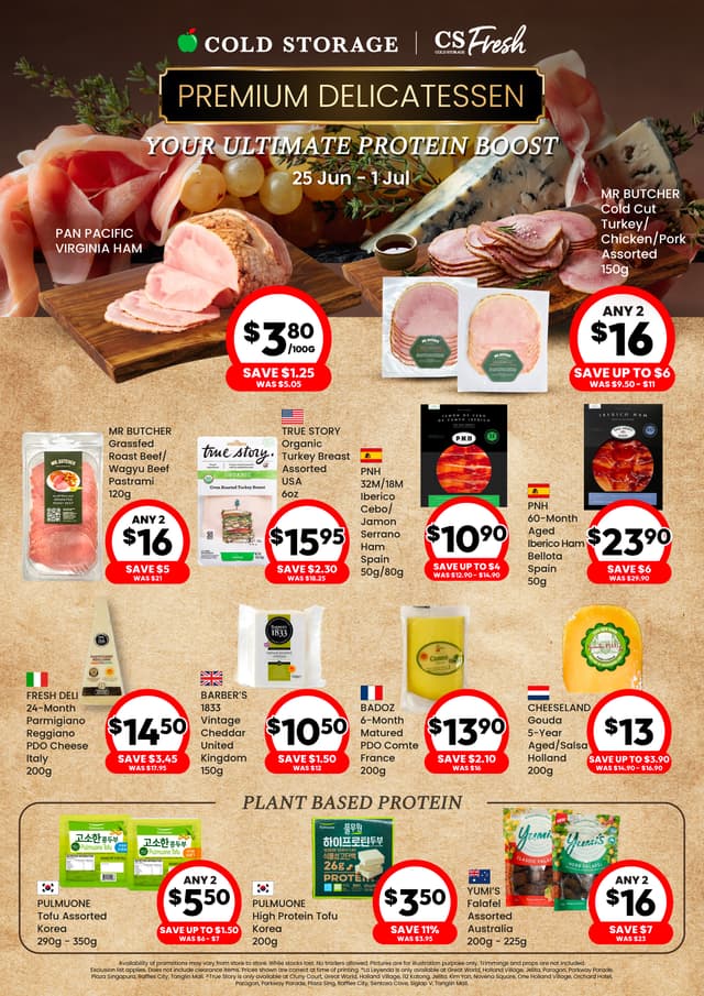 Premium Delicatessen: Your Ultimate Protein Boost Starts With Delicatessen Favourites (Till 1 July)