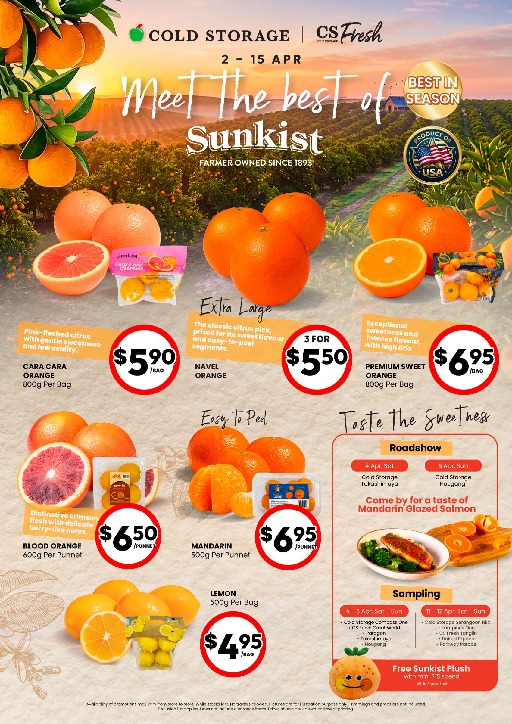 Meet the best of Sunkist! (Till 15 Apr)