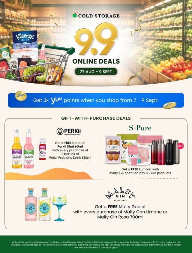 9.9 Online Deals (Till 9 Sep)