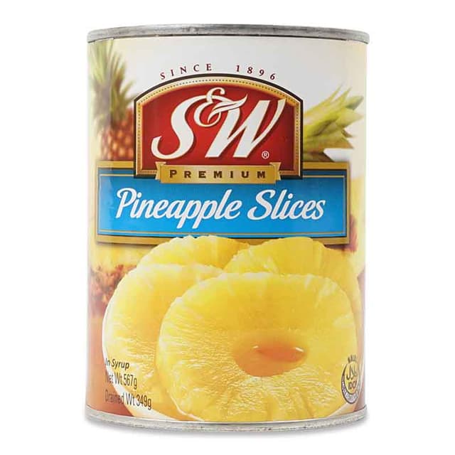 S&W Pineapple Slices, 567g