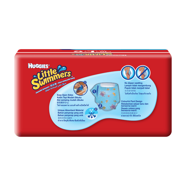 Huggies Little Swimmers Diapers Over 14kg 10s