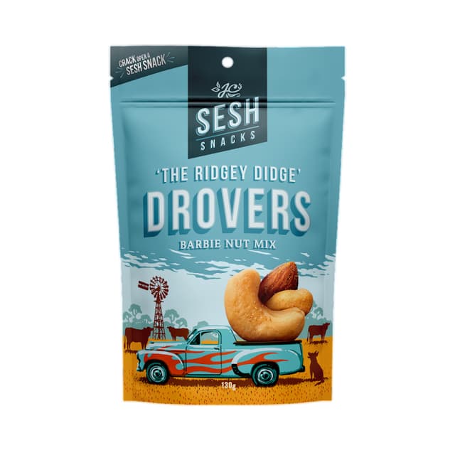 SESHSNACKS DRVRS NUTMIX 130G