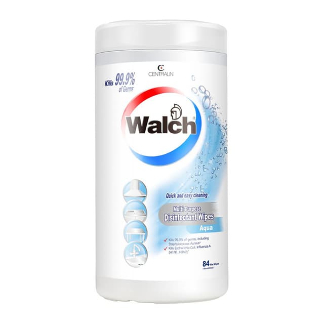 Walch Disinfectant Wipes Aqua 84s