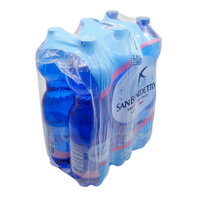 San Benedetto Natural Water Bottle 6 x 1.5L