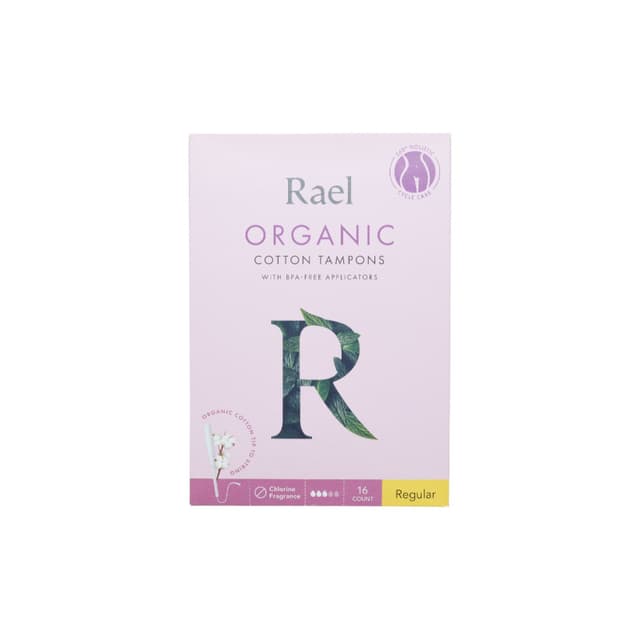 Rael Organic Bpa free Tampons Regular, 16s