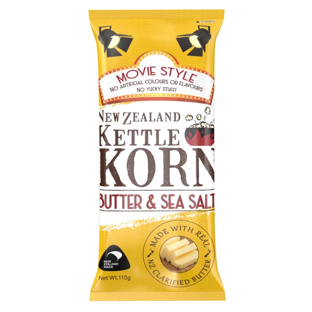 Kettle Korn Popcorn Butter & SeaSalt, 110g
