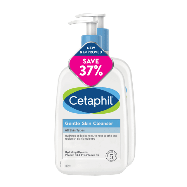 Cetaphil Gentle Skin Cleanser, 2 X 1L