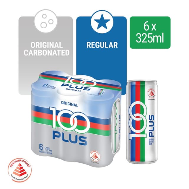 100Plus Isotonic Drink Original 6s X 325ml