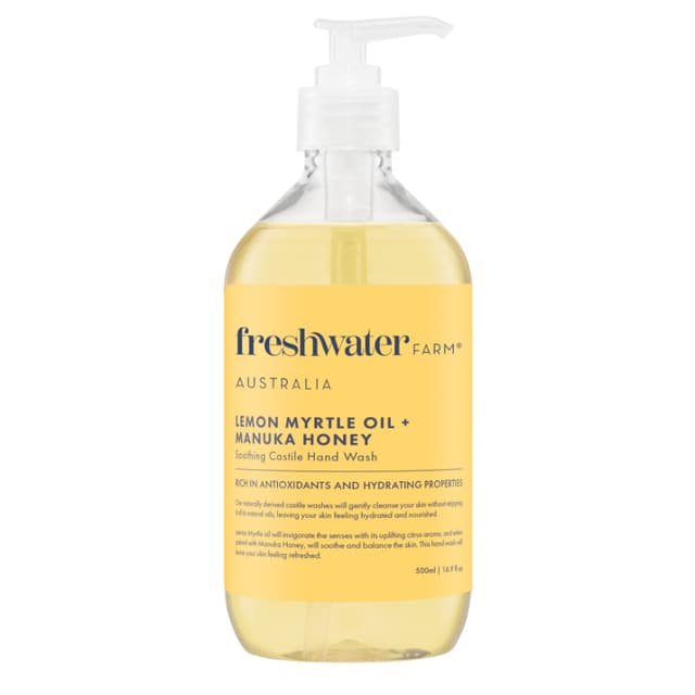 Freshwater Farm Lemon Myrtle + Manuka Honey Hand Wash 500ml