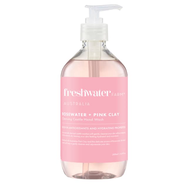 Freshwater Farm Rosewater + Pink Clay Hand Wash 500ml