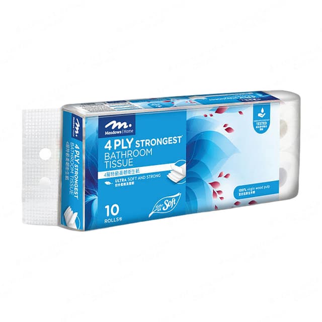 Meadows Home 4 Ply Toilet Paper 10x205s