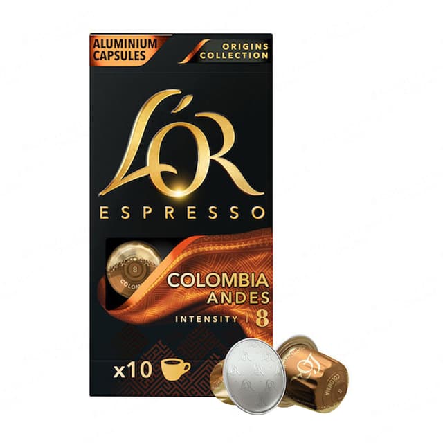 L'OR Colombia Espresso Coffee Capsules 10x5.2g