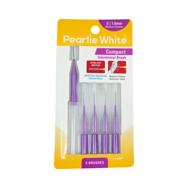 Pearlie White Int/Dental Brsh S 1.0mm 5s