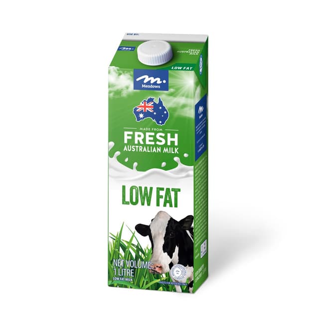 Meadows Low Fat Milk 1l