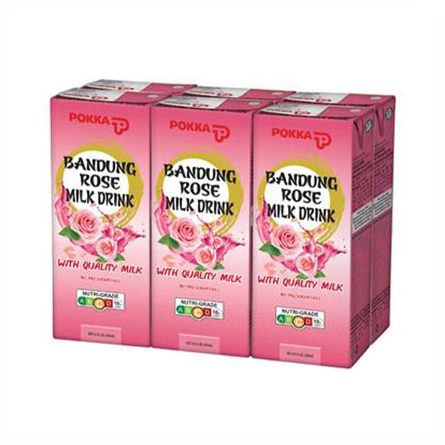Pokka Bandung Rose Milk 6 x 250ml