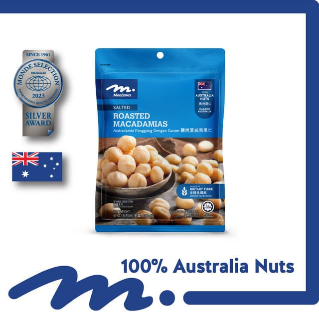 Meadows Salted Macadamia 100g