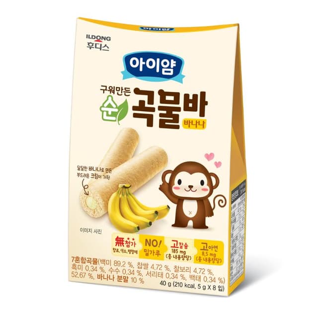 Ildong Grain Bar Banana 8s 40G