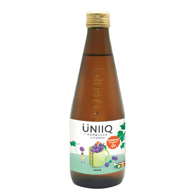 Uniiq Grape Kombucha Bottle 315ml