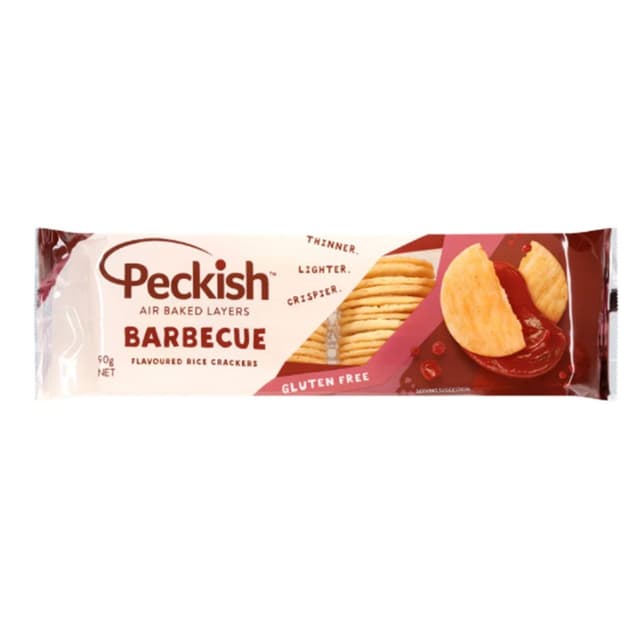 Peckish BBQ Rice Crackers 90g