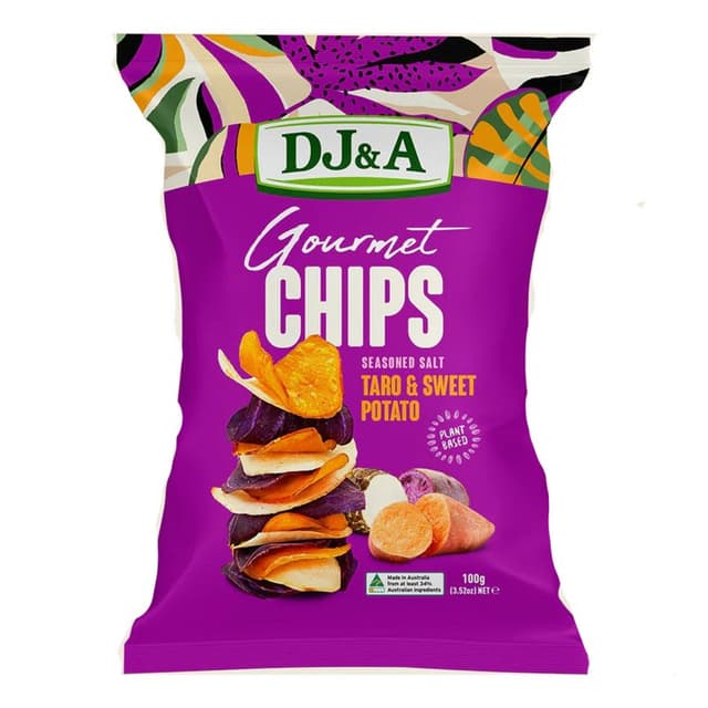 Dj&A Gourmet Chips Taro & Sweet Potato 100g