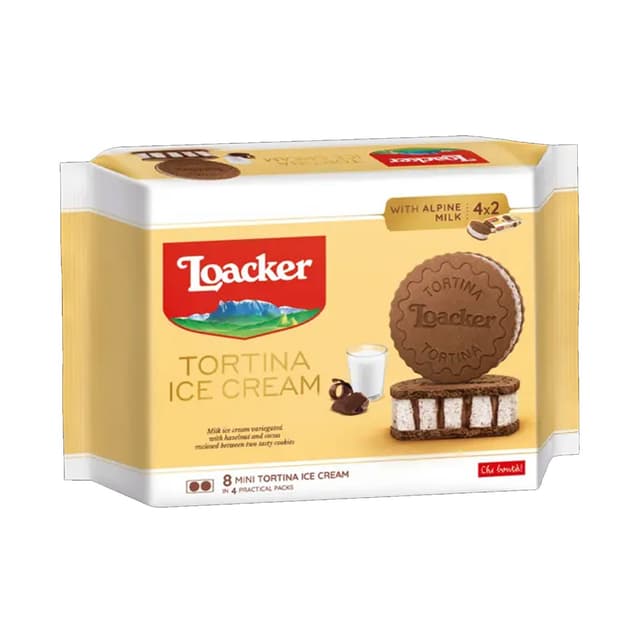 Loacker Sandwich Ice Cream Tortina 8s x 264g