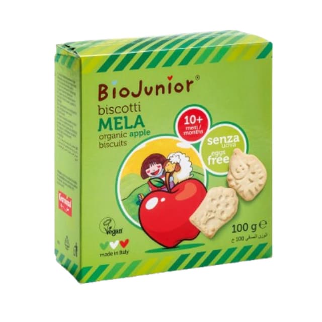 Biojunior Organic Apple Biscotti 100g