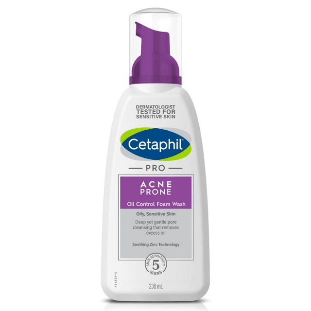 Cetaphil PRO Acne Prone Oil Control Foam Wash, 236ml .