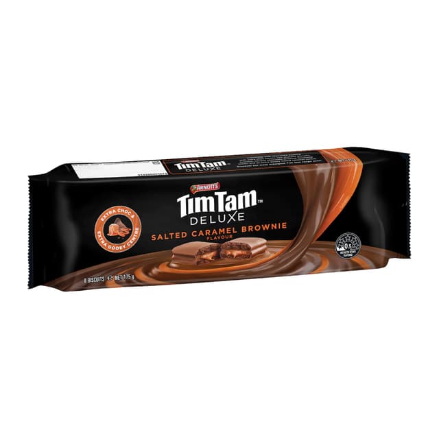 Arnott's Tim Tam Deluxe Salted Caramel Brownie 175g