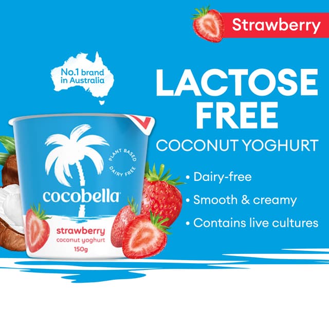 Cocobella Coconut Strawberry Yoghurt 150g