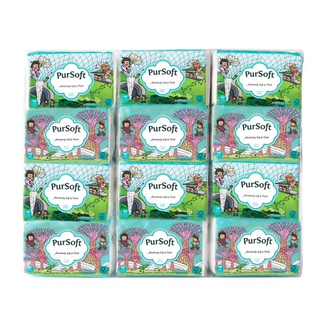 Pursoft 3 Ply Mini Pocket Tissue 16 x 8 sheet