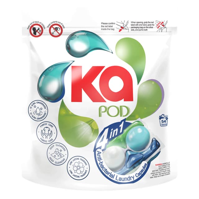 Ka 4In1 Laundry Capsule Uni Refill 54s