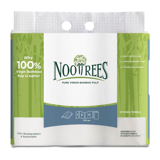 Nootrees 2Ply Bamboo Kitchen Towel 3x60s