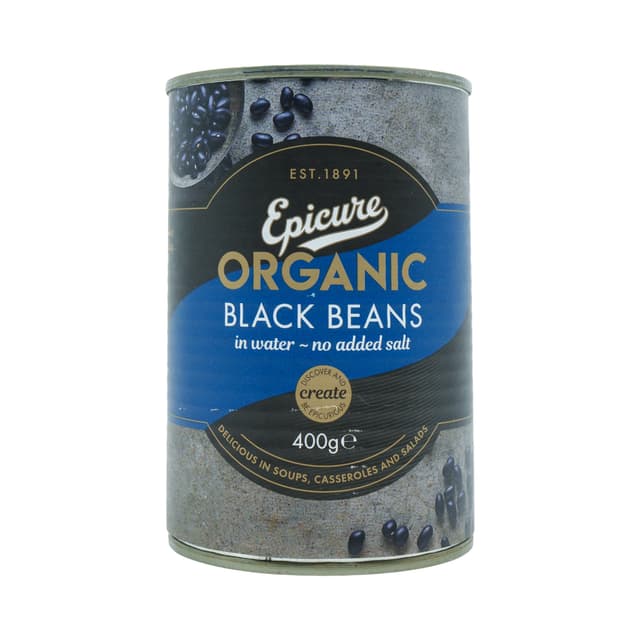 Epicure Organic Black Beans 400g
