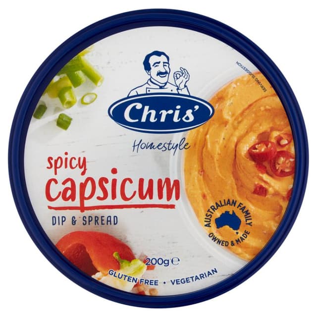 Chris Spicy Capsicum Dip 200g