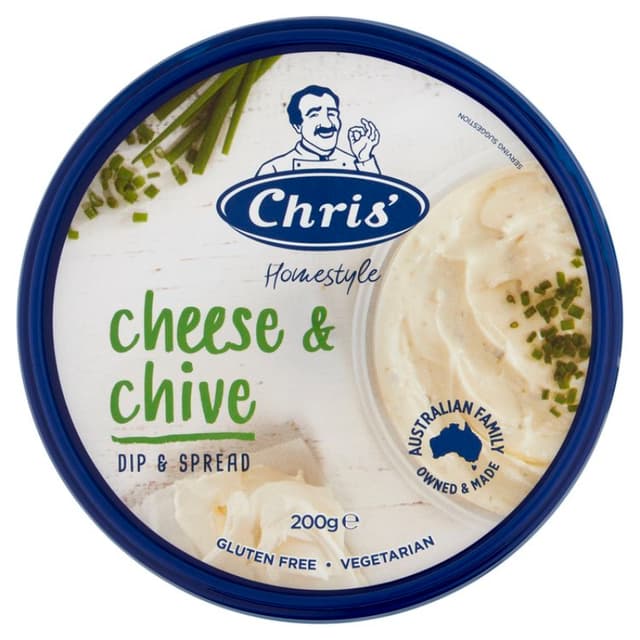 Chris Cheese & Chives Dip 200g