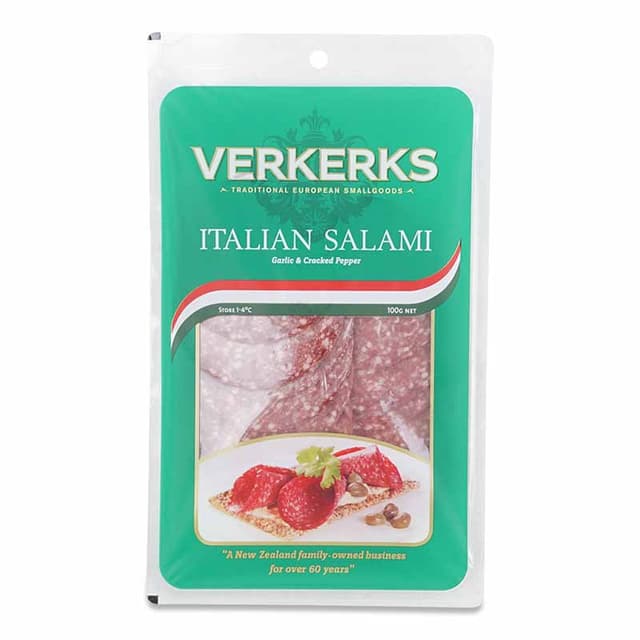 Verkerks Italian Sliced Salami 100g