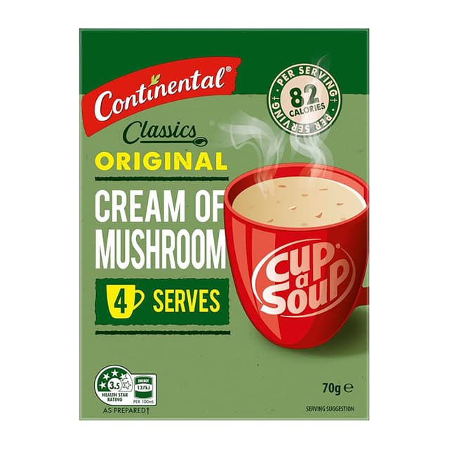 Continental Classic Cream Of Mushroom Soup 70g