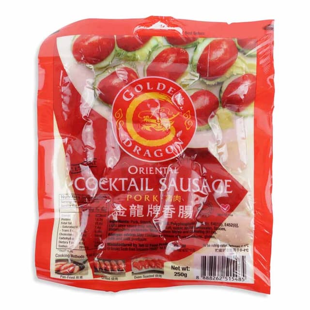 Golden Dragon Oriental Pork Cocktail Sausages Singapore 250g