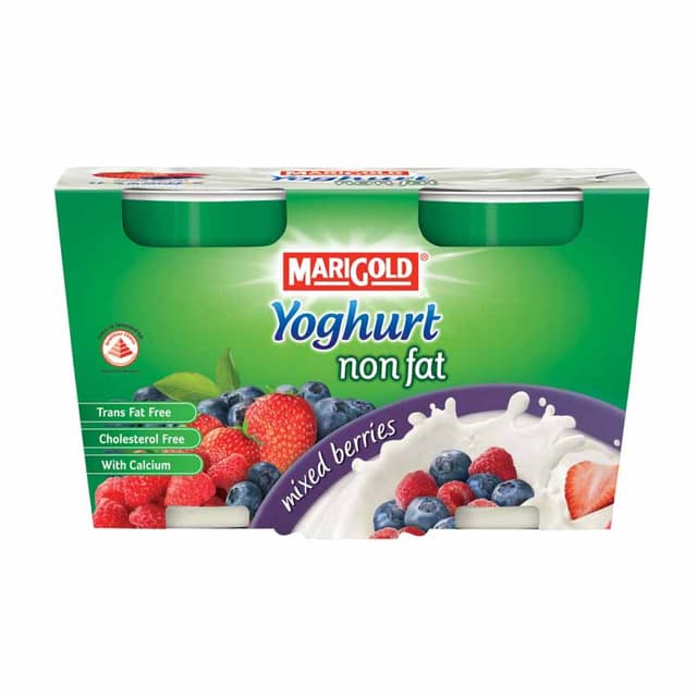 Marigold Non Fat Yoghurt Mix Berry x 2, 130g