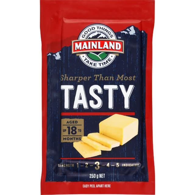 Mainland Tasty Block Cheese 250g
