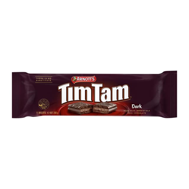 Arnott's Tim Tam Dark Chocolate Biscuit 200g