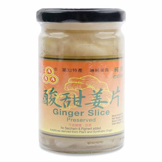 Aaa Sliced Ginger 230g
