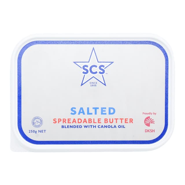 Scs Salted Spreadable Butter 250g