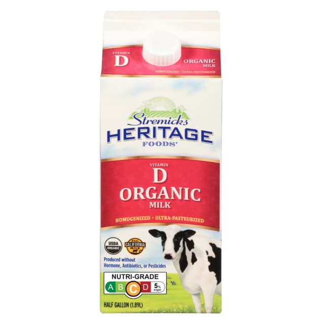 Heritage Organic Vitamin D Milk  1.89L