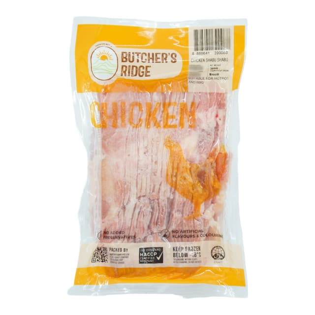 Butcher's Ridge Chicken Shabu Shabu 300g