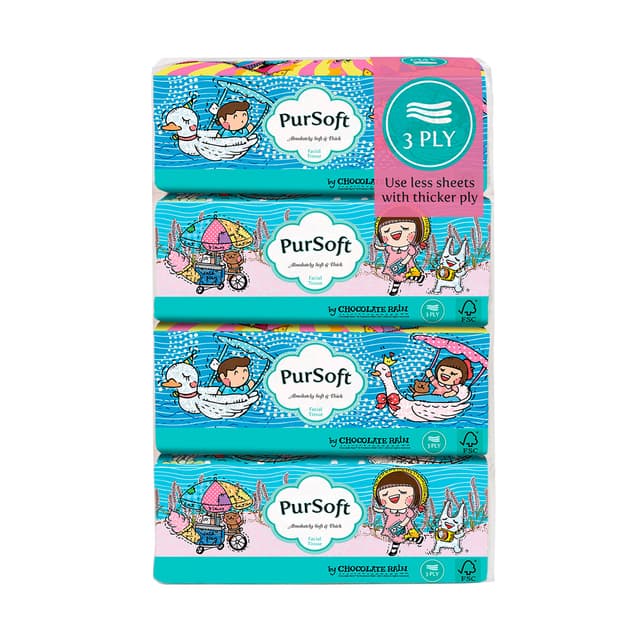 Pursoft 3 Ply Outdoor Softpack 4 x 120s